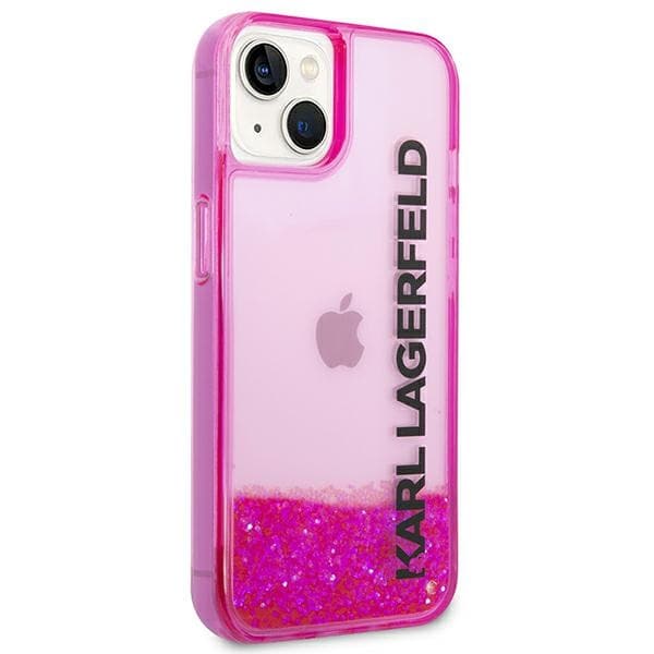 Karl Lagerfeld Liquid Glitter Elong etui za iPhone 14 Plus - roza 4