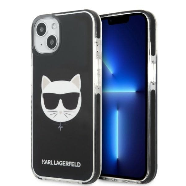 Karl Lagerfeld Choupette Head ovitek za iPhone 13 mini (5.4") - črn