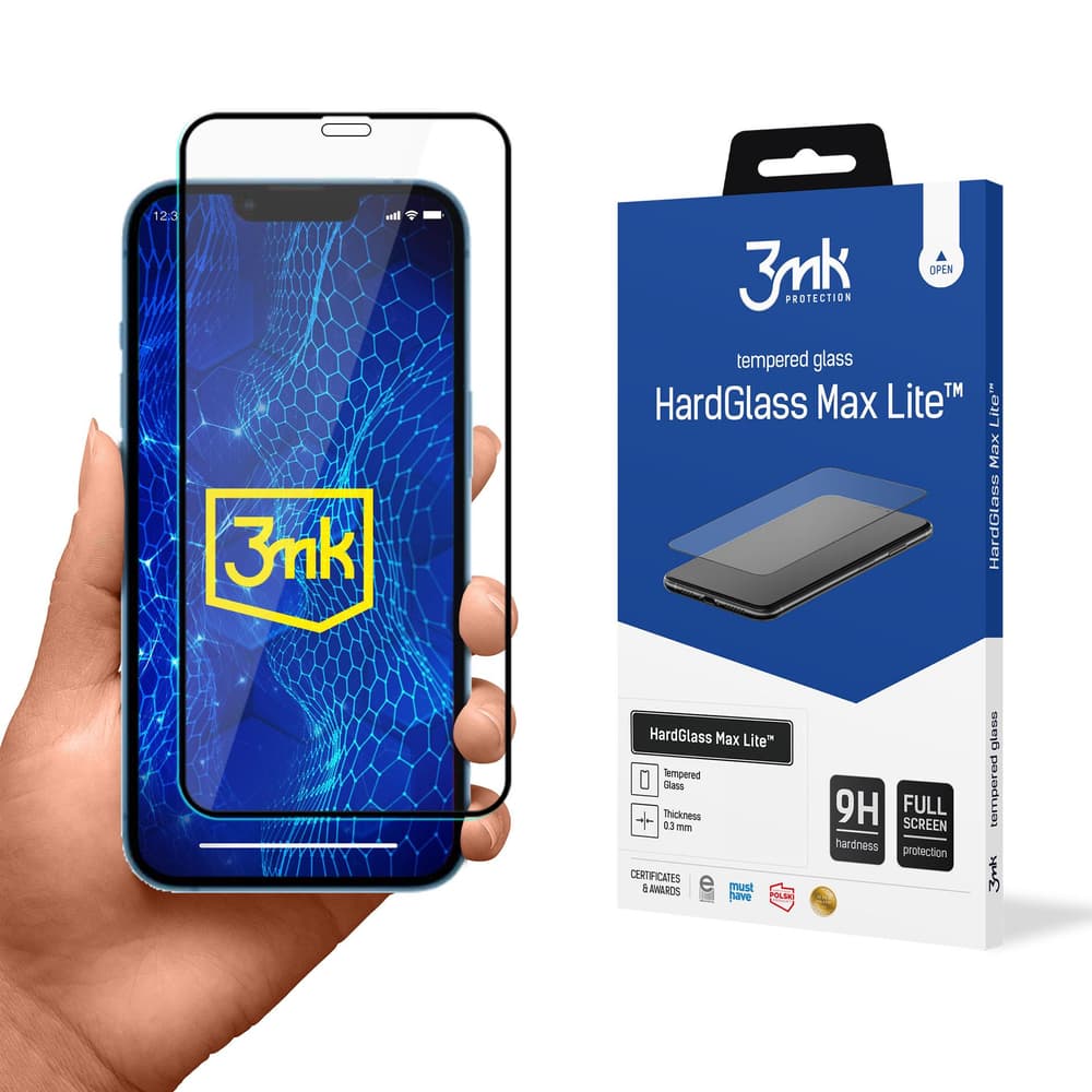 3mk HardGlass Max Lite™ kaljeno steklo za iPhone 13 mini