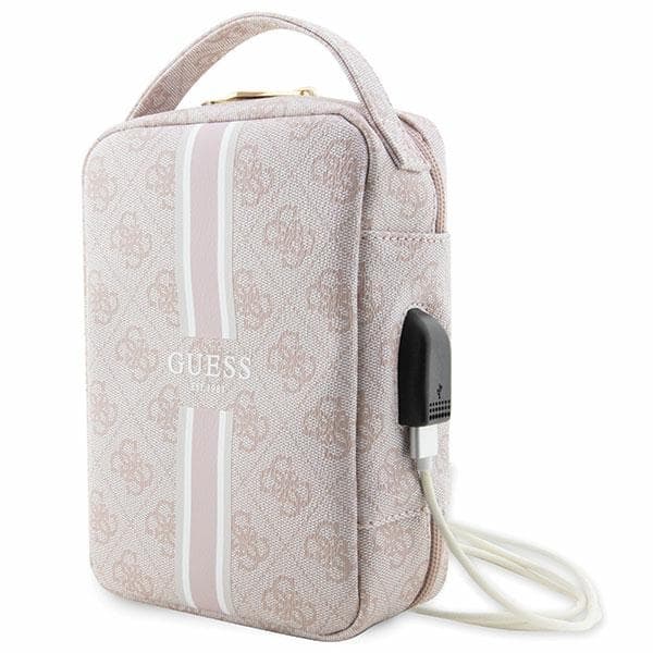 Guess GUHBP4RPSP organizator torba - roza/roza 4G Printed Stripes