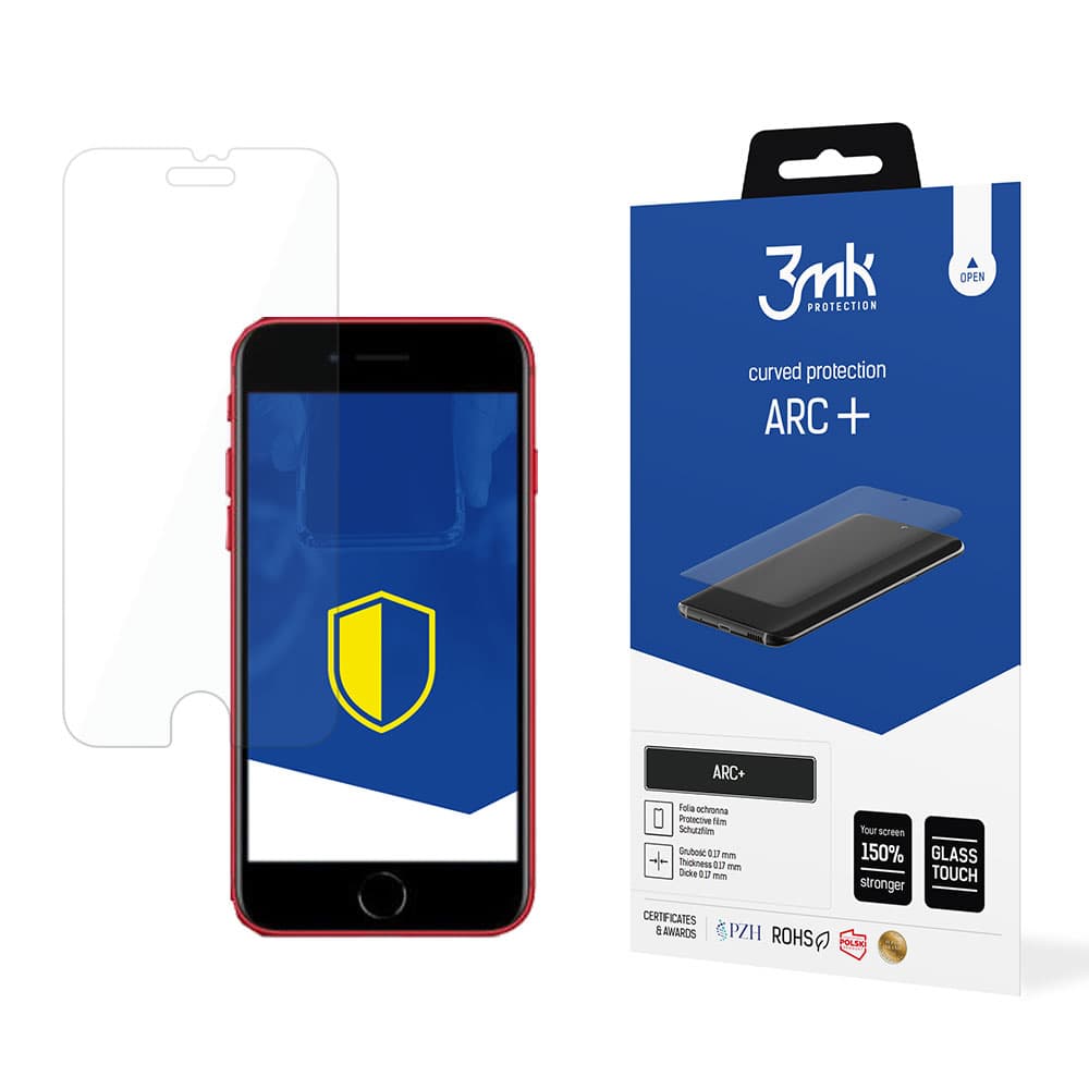 3mk ARC+ folija za iPhone SE 2020 / SE 2022 - za ukrivljene zaslone
