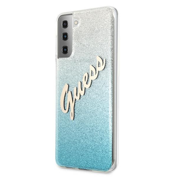 Ovitek Guess Glitter Gradient za Samsung S21+ (G996), moder 2