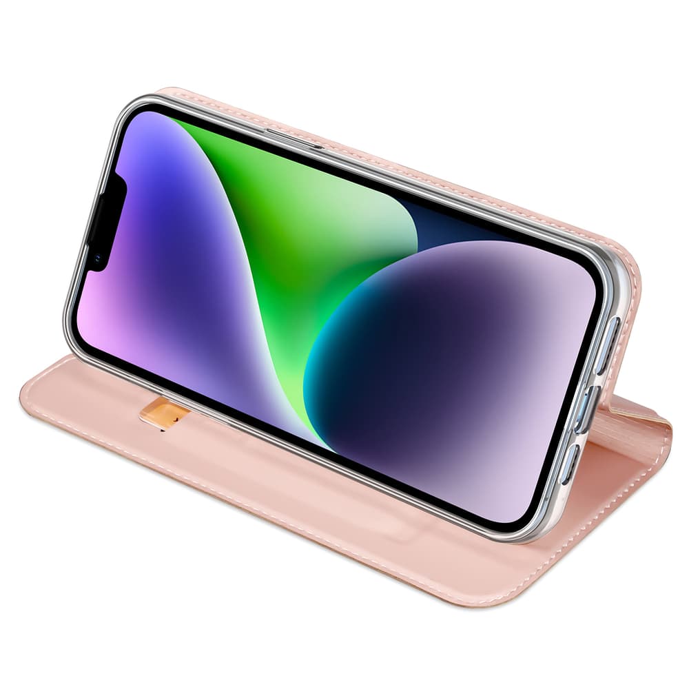 Dux Ducis Skin Pro denarnica ovitek za iPhone 15 Plus - Roza 5