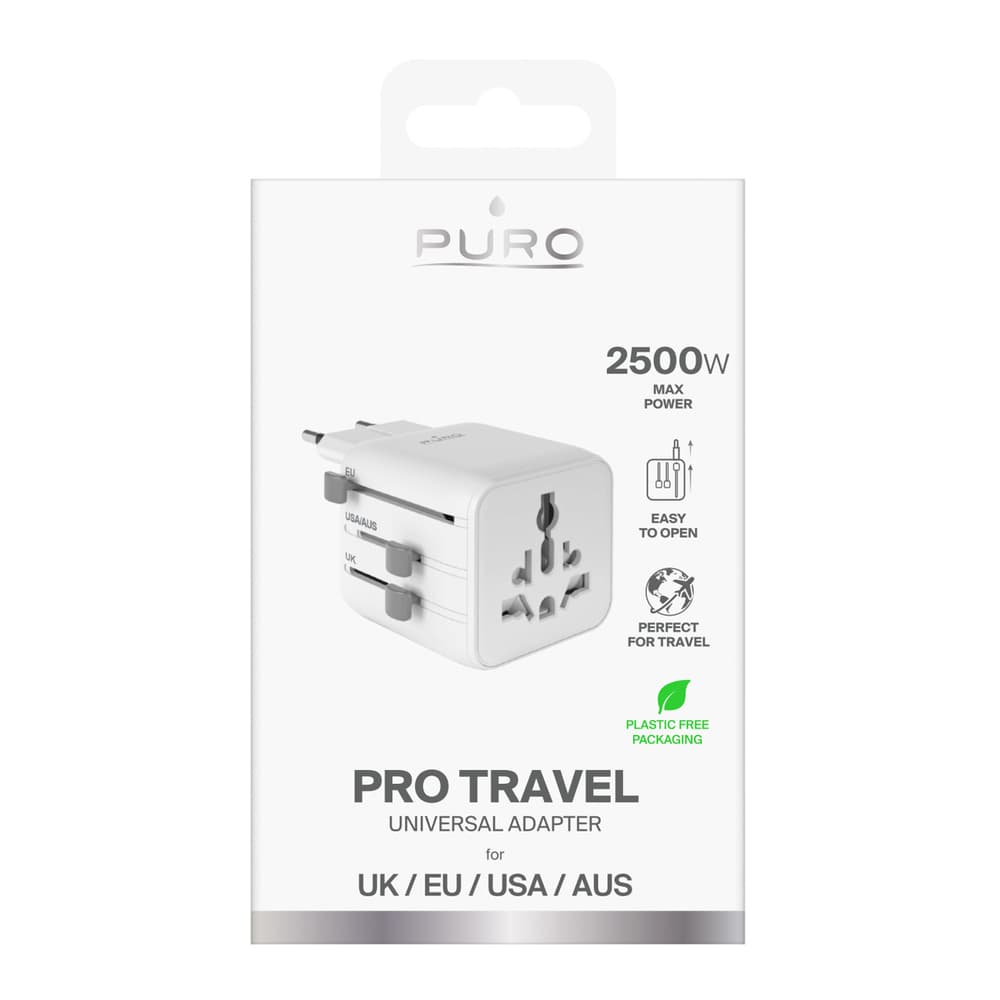 Puro Univerzalni potovalni adapter - bel 2