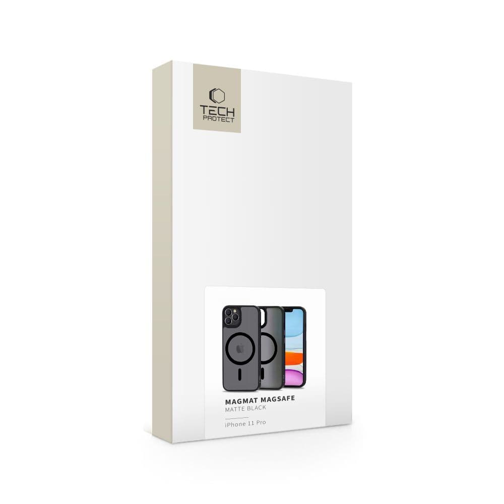 Tech-Protect MagMat MagSafe etui za iPhone 11 Pro - mat črn 5