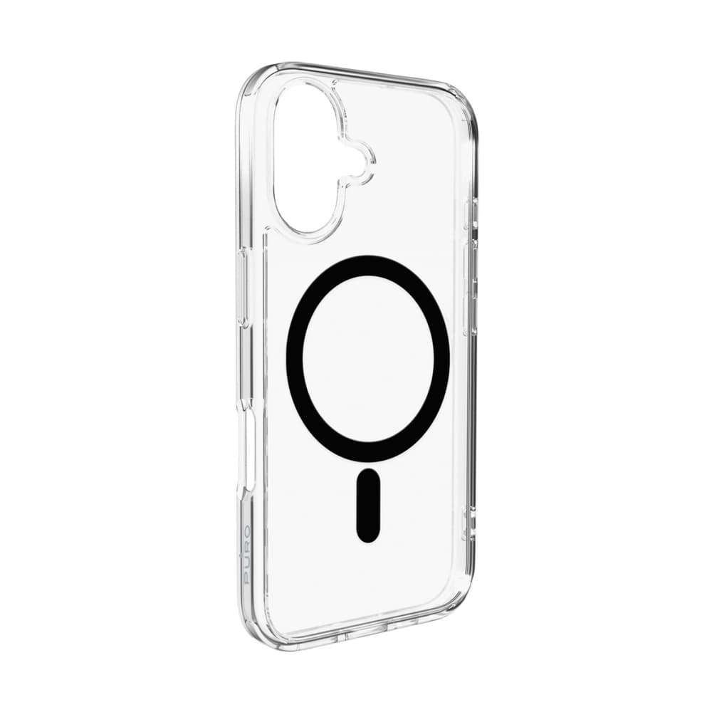 Puro Lite Mag ovitek za iPhone 17 - prozoren s črnim obročem