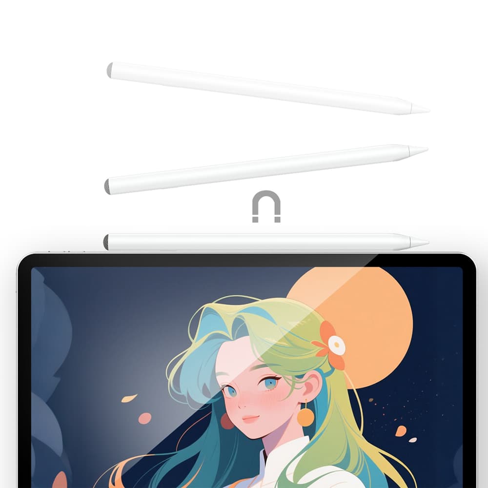 Acefast V2 kapacitivno pisalo za iPad z 2 zamenljivima konicama - belo 6
