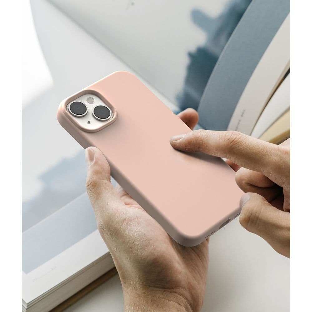 Ringke SILICONE ovitek za Apple iPhone 14 Plus 6.7", roza pesek 8