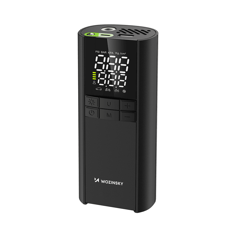 Wozinsky WPEP-8000 kompresor, električna tlačilka, 8000mAh powerbank, svetilka, črna 7