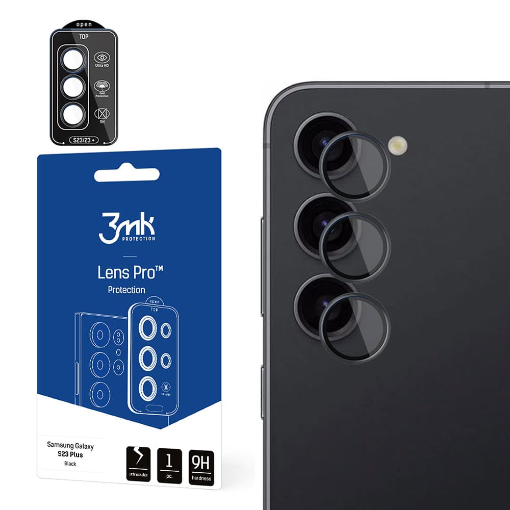 3mk Lens Protection Pro – Zaščita kamere za Samsung Galaxy S24+ - črna