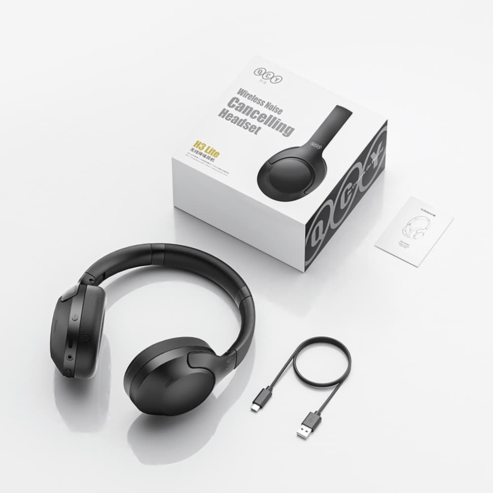 QCY H3 Lite nadušesne slušalke, ANC, Bluetooth 5.3, črne 8
