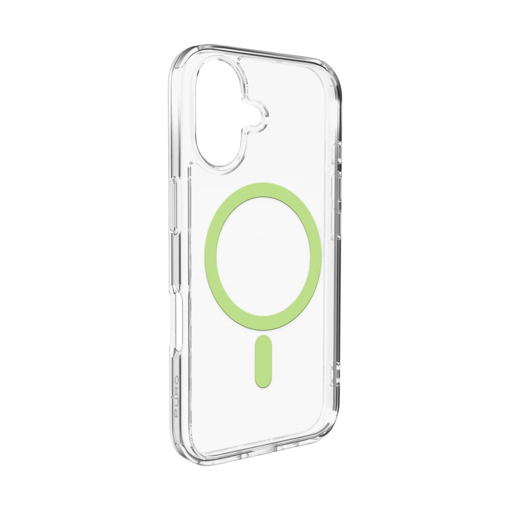 Puro Lite Mag ovitek za iPhone 17 - prozoren z zelenim obročem