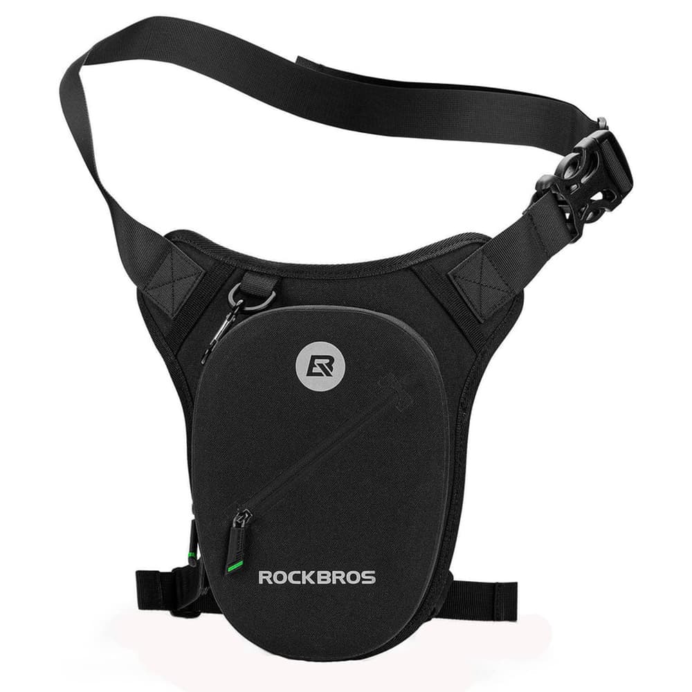 Rockbros AS-081 motoristična torba za stegno ali pas 1L, črna