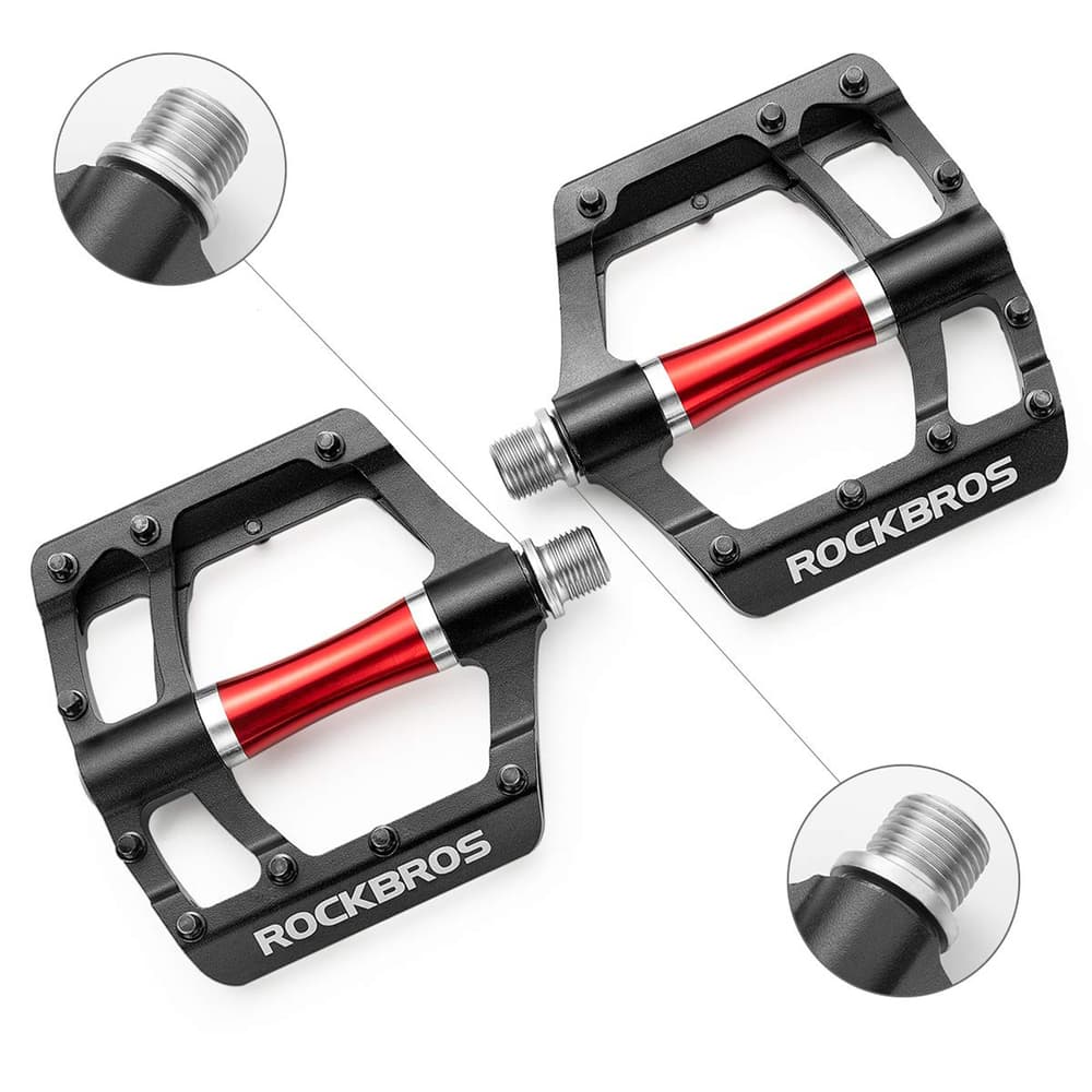 Rockbros 2020-12CBK Aluminijasta pedala za kolo s platformo - črna 3
