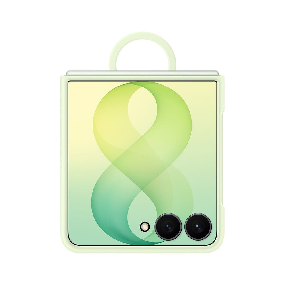 Samsung Silicone Ring Magnet ovitek za Galaxy Z Flip 8, zelen 4