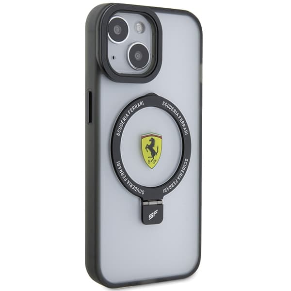 Ovitek Ferrari Ring Stand 2023 MagSafe za iPhone 15 Plus / 14 Plus - prozoren 4