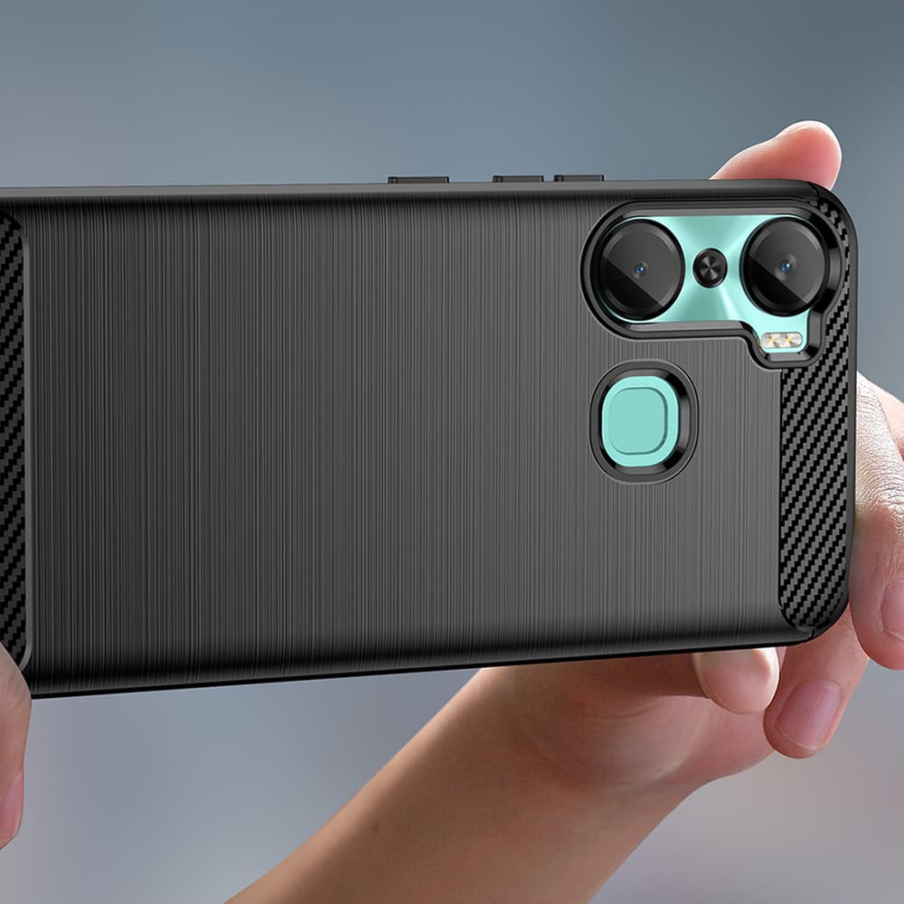 Carbon Case etui za Infinix Hot 12 Pro, črn 5