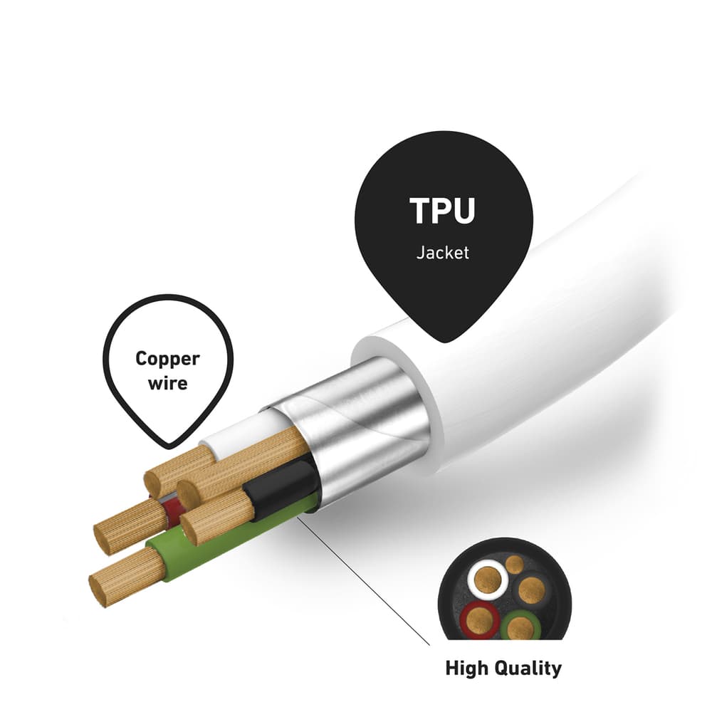 SBS kabel USB-C - Lightning MFi, 1m - bel 4