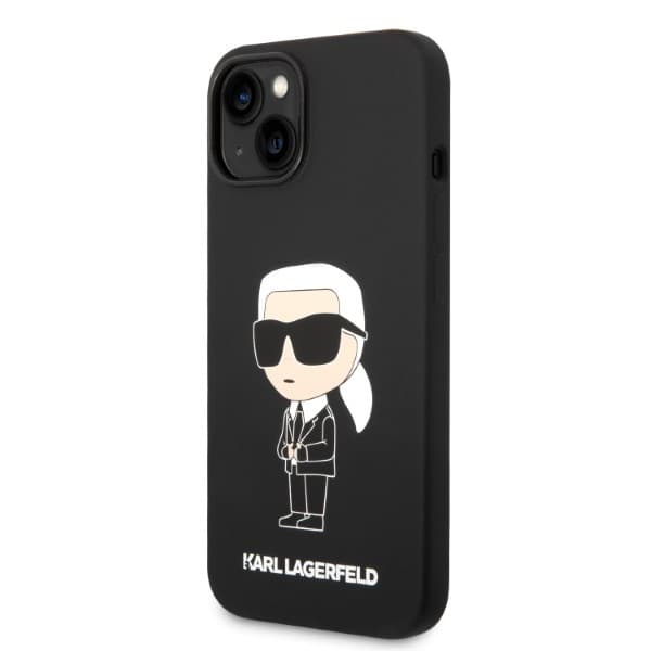 Karl Lagerfeld Silicone Ikonik etui za iPhone 14 Plus - črna 2
