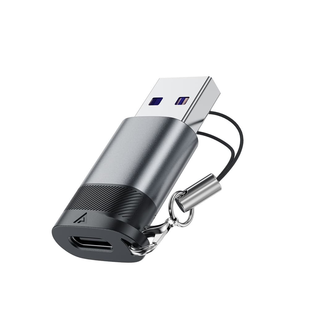 Acefast J8 USB-C na USB-A adapter, siv 3