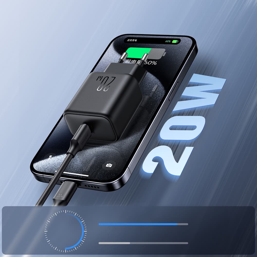 Joyroom JR-TCF20 omrežni polnilnik USB-C PD 20W - črn 7