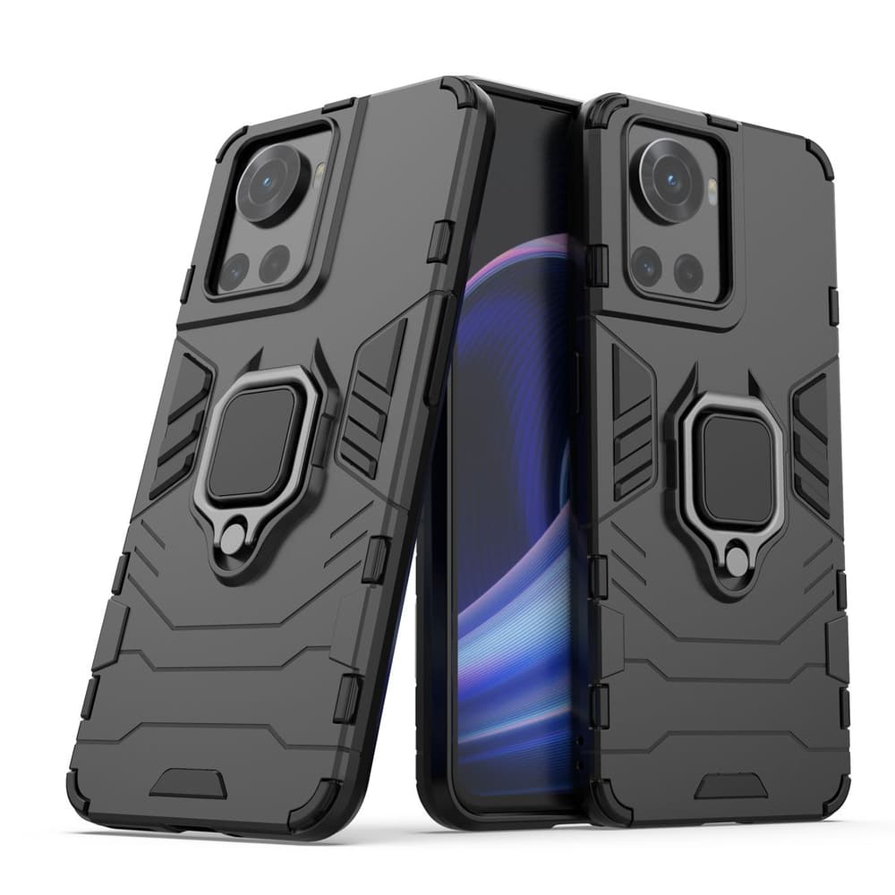 Ovitek Ring Armor za OnePlus Ace, črni