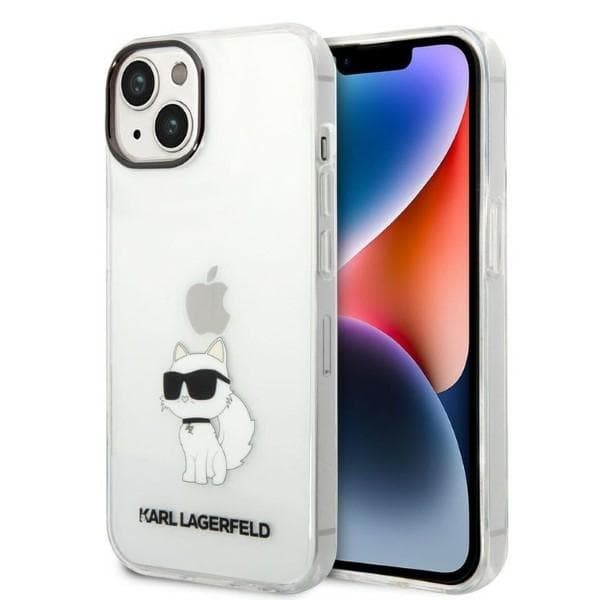 Karl Lagerfeld Ikonik Choupette etui za iPhone 14 Plus - prozoren