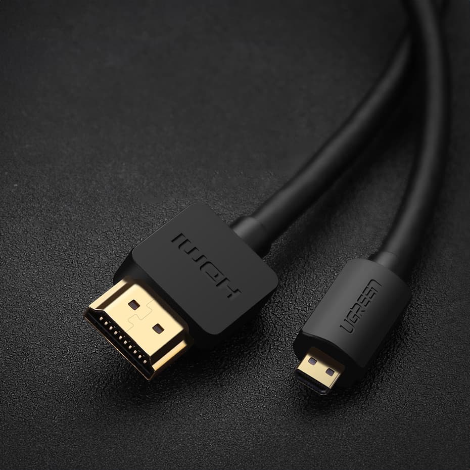 Ugreen HD127 kabel micro HDMI - HDMI 2.0 4K 60Hz, 1m, črn 2