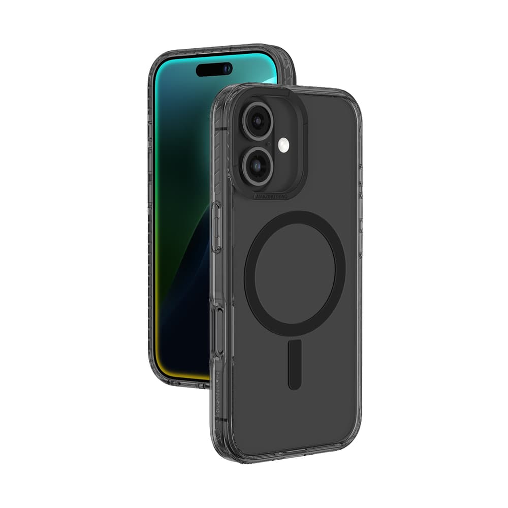 Ovitek AmazingThing Titan Pro Mag za iPhone 16 - Črn