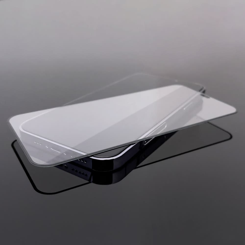 2 kosa Wozinsky kaljeno steklo Full Glue s okvirjem za iPhone 15 Pro Max, črno 2