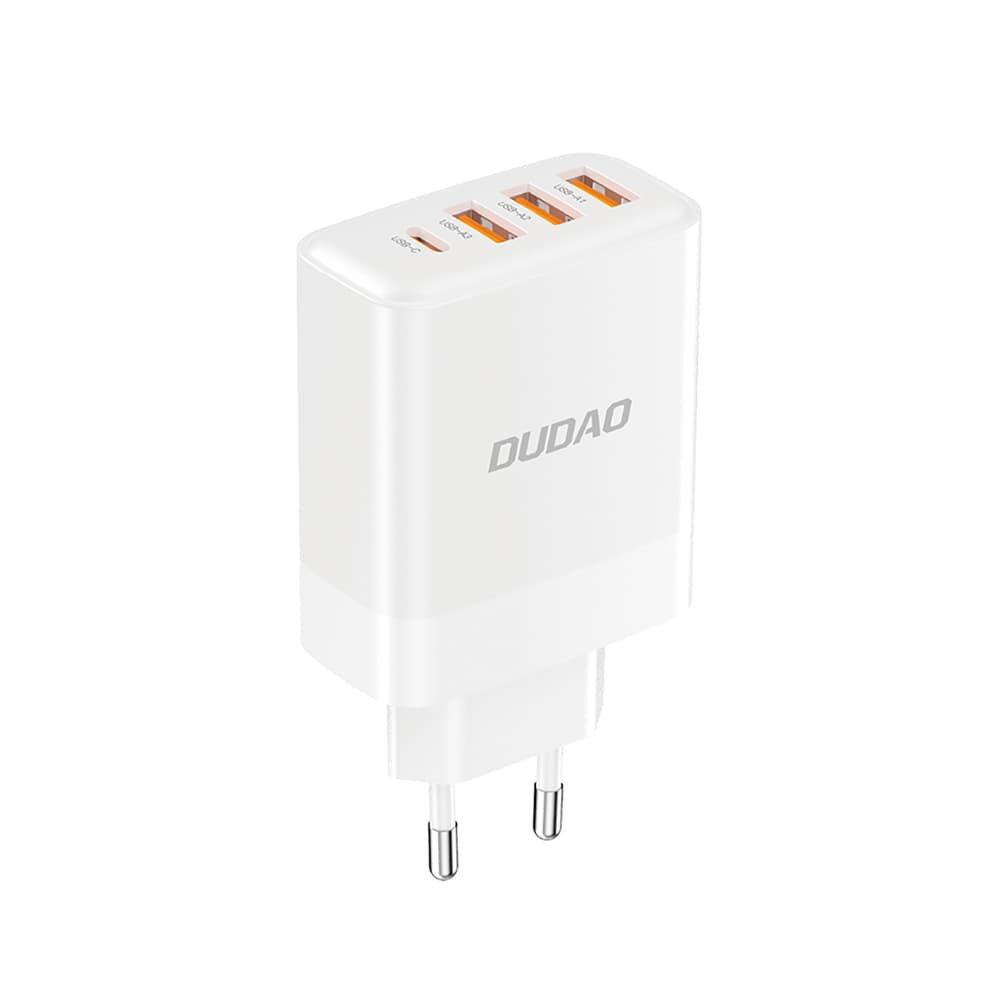 Dudao A5HEU omrežni polnilec 3x USB-A + 1x USB-C PD20W - bela