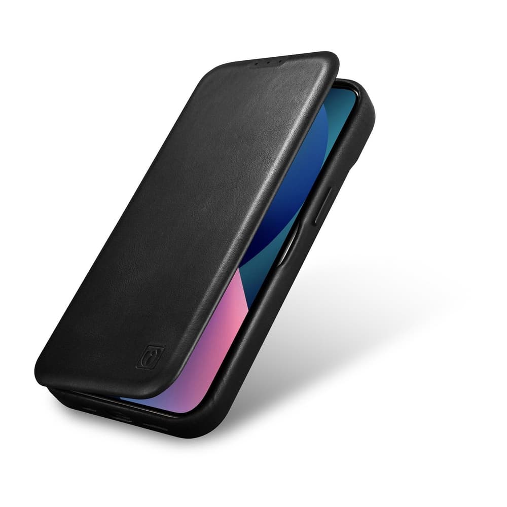 Ovitek iCarer Oil Wax za iPhone 14 Plus, črn 8