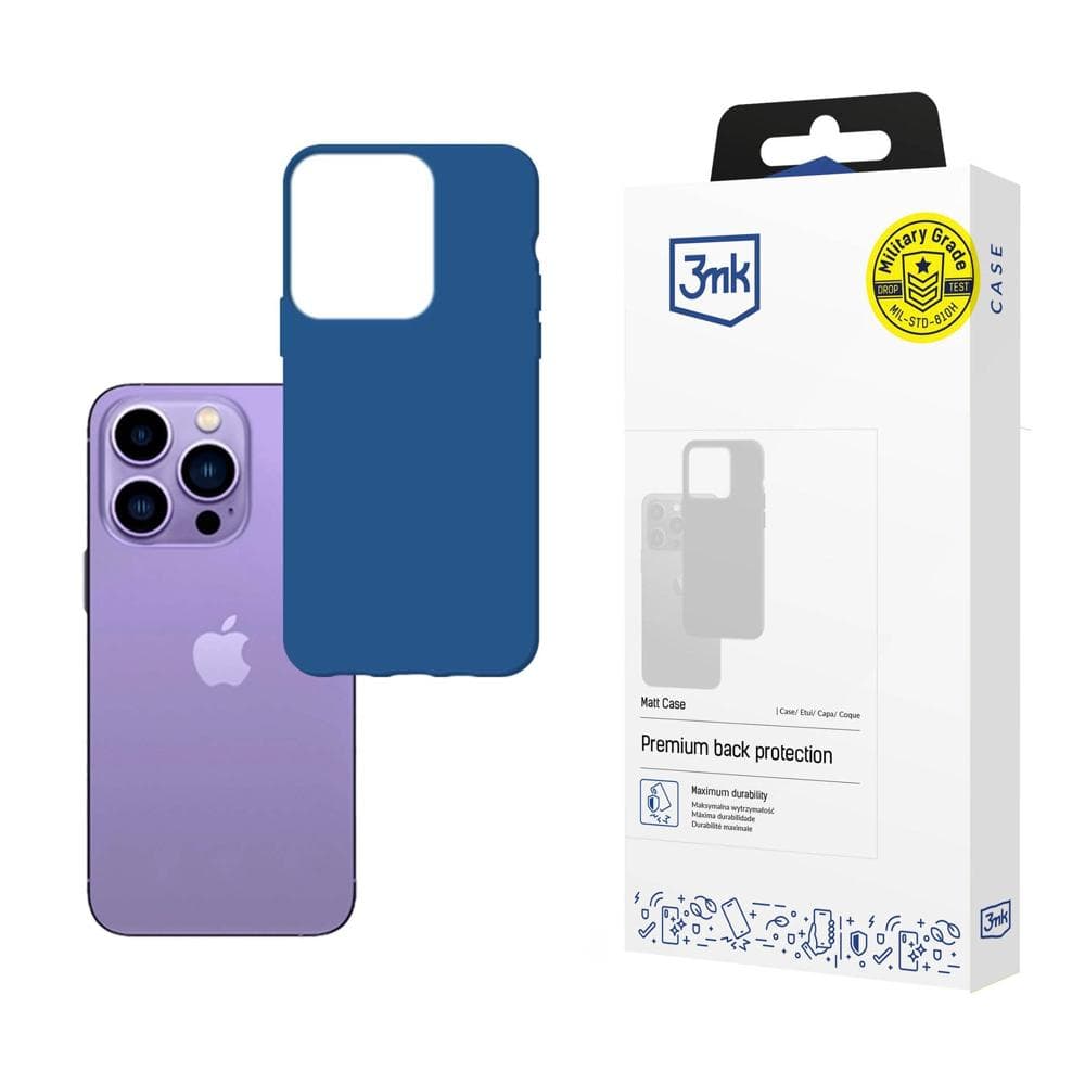 3mk Matt ovitek za iPhone 14 Pro Max - moder