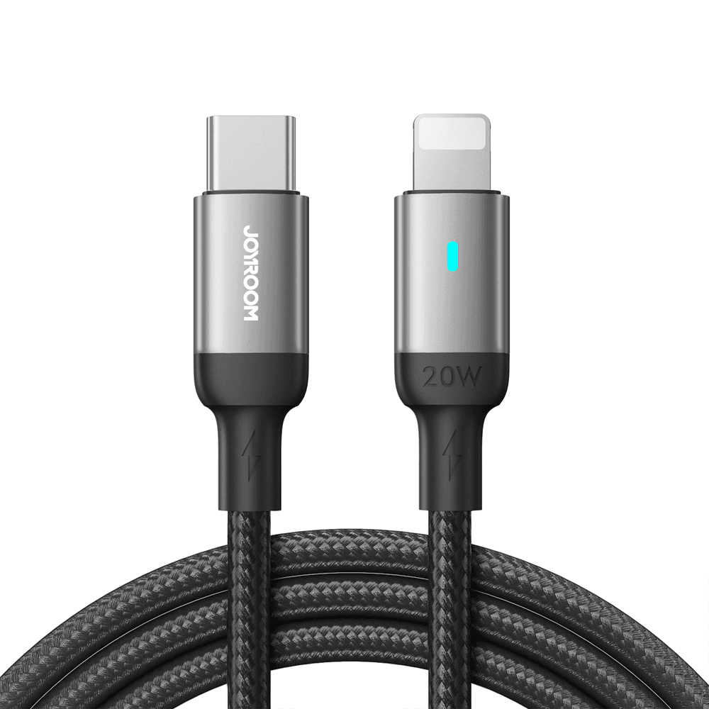 Joyroom Extraordinary Series A10 Lightning / USB-C PD 20W kabel, 1.2 m, črn