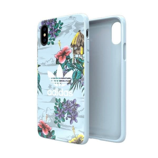 Ovitek Adidas OR SnapCase Floral za iPhone X / Xs - siv