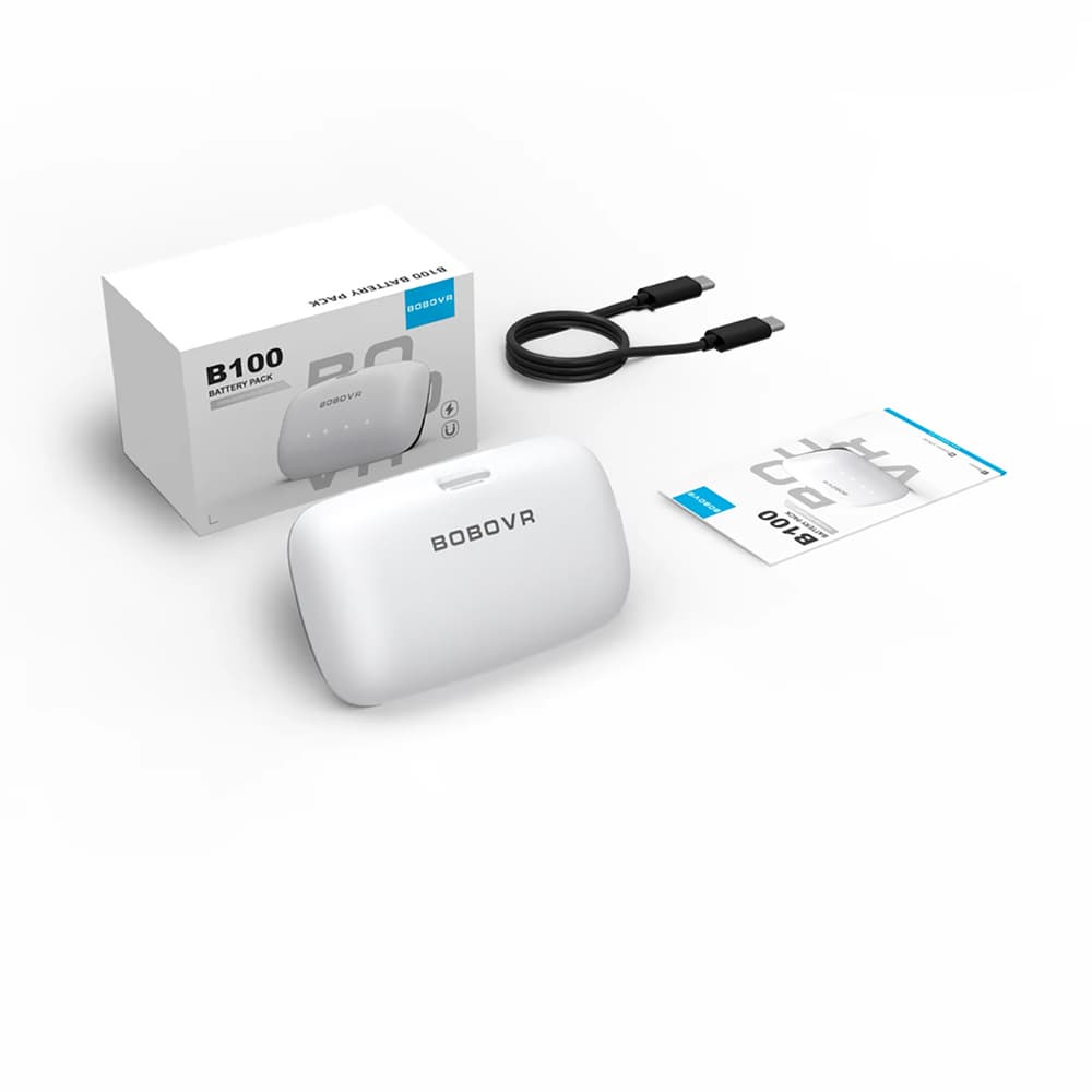 BoboVR B100 Zunanja baterija za Meta Quest 3/3S, 10000 mAh - bela 2