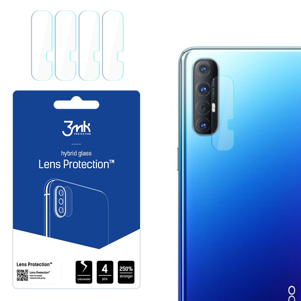3mk Lens Protection™ hibridno steklo za kamero Oppo Reno 3 Pro