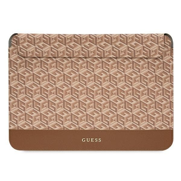 Etui Guess GCube Stripes za 16" prenosnik - rjava