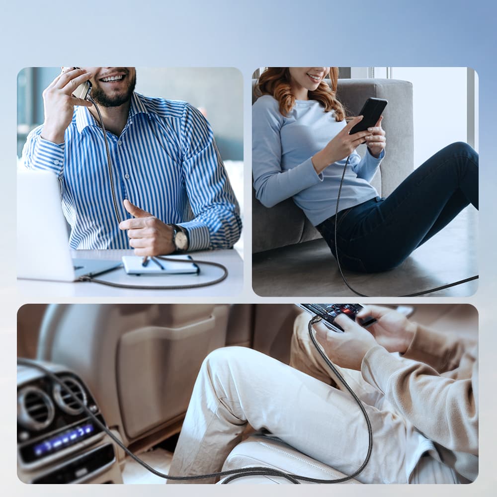Kabel Joyroom Light-Speed S-A25 USB-A/USB-C 100W 1.2m - Črna 8