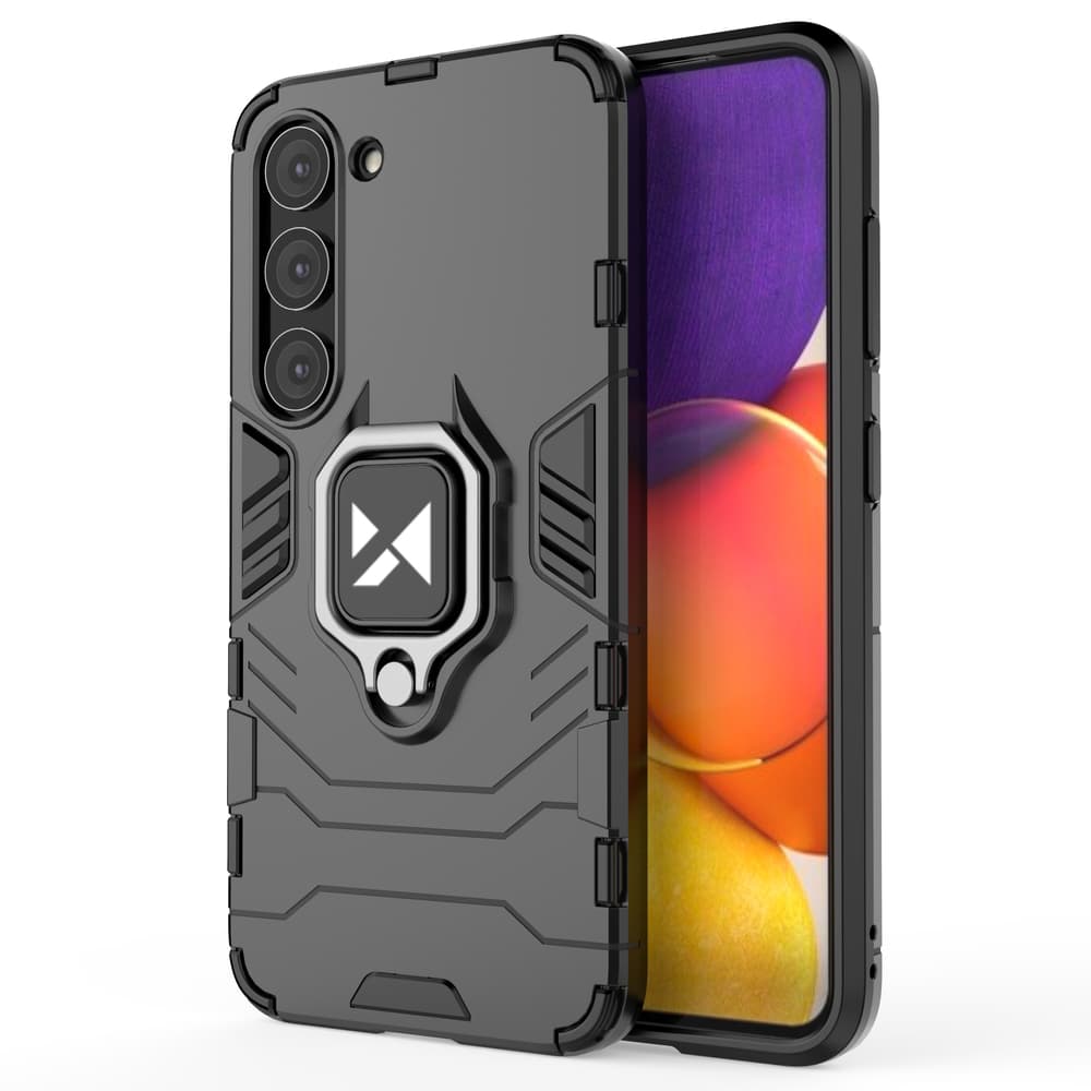 Wozinsky Ring Armor ovitek za Samsung Galaxy S23 - črn 8