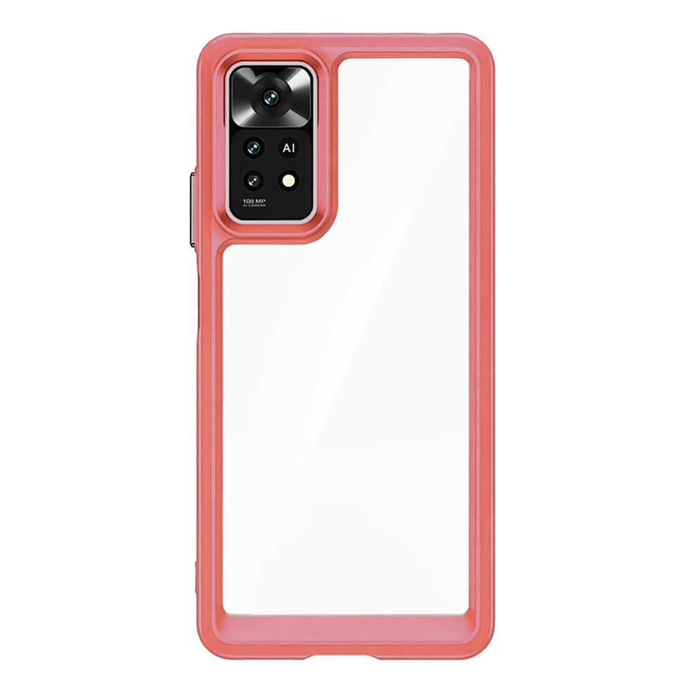 Outer Space Case za Xiaomi Poco M4 Pro 5G, rdeč