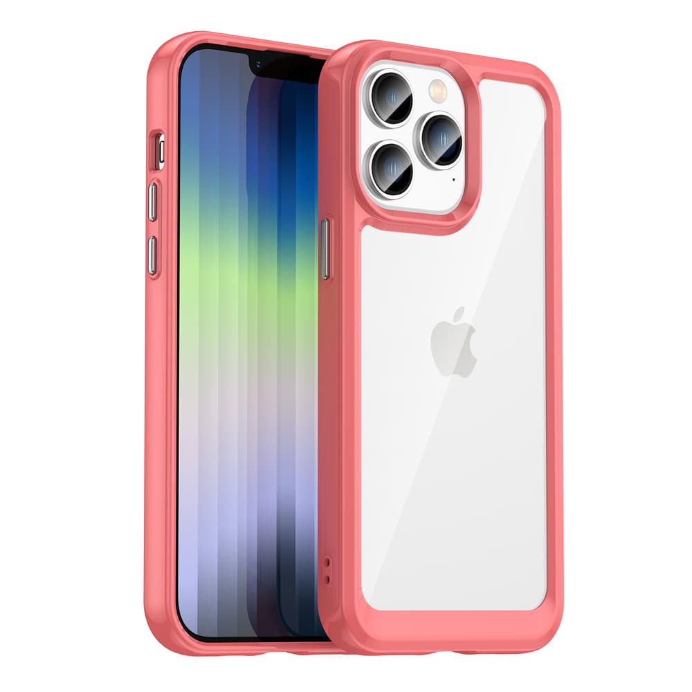 Hurtel Outer Space ovitek za iPhone 14 Pro Max, rdeč