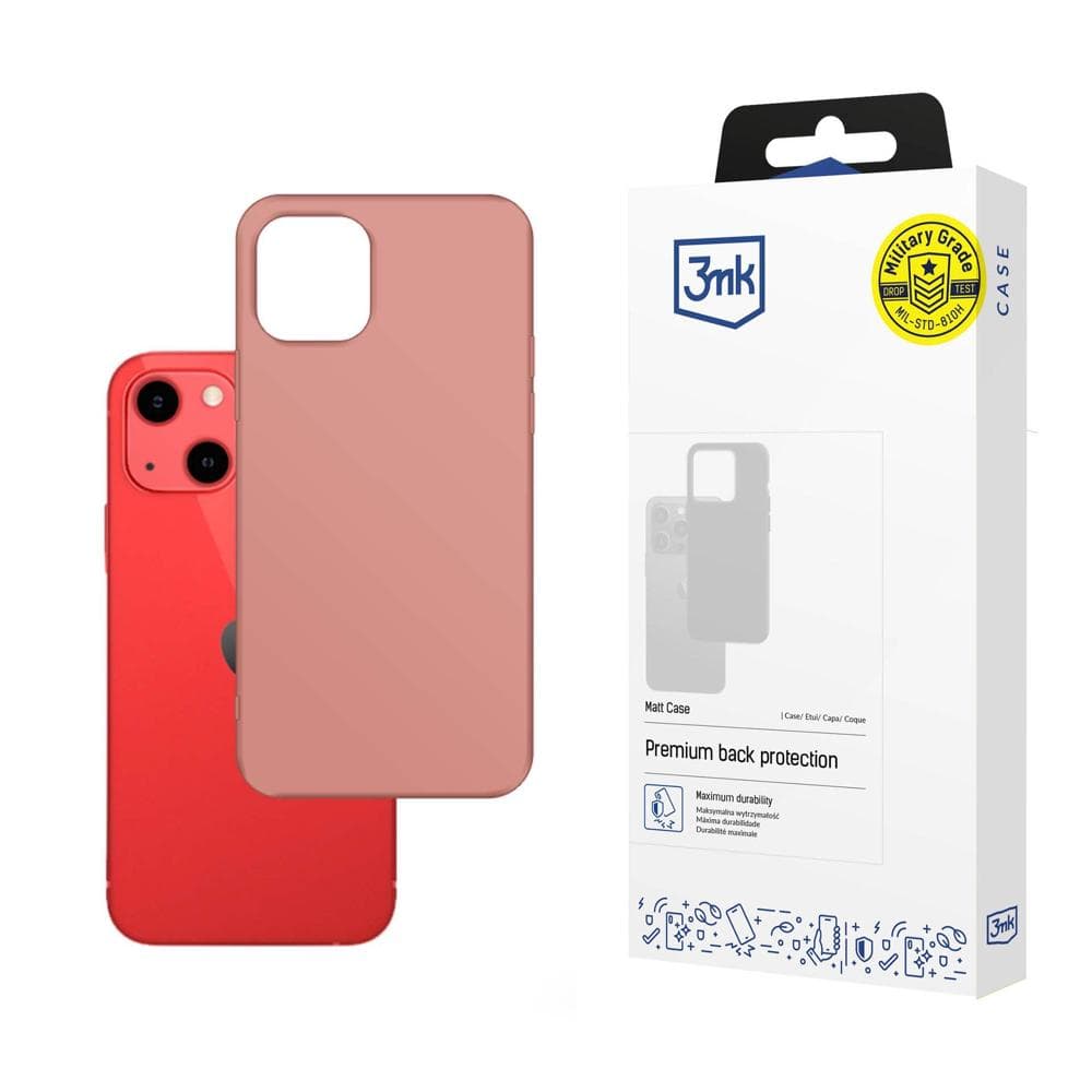 3mk Matt Case - mat roza (lychee) za iPhone 13 mini