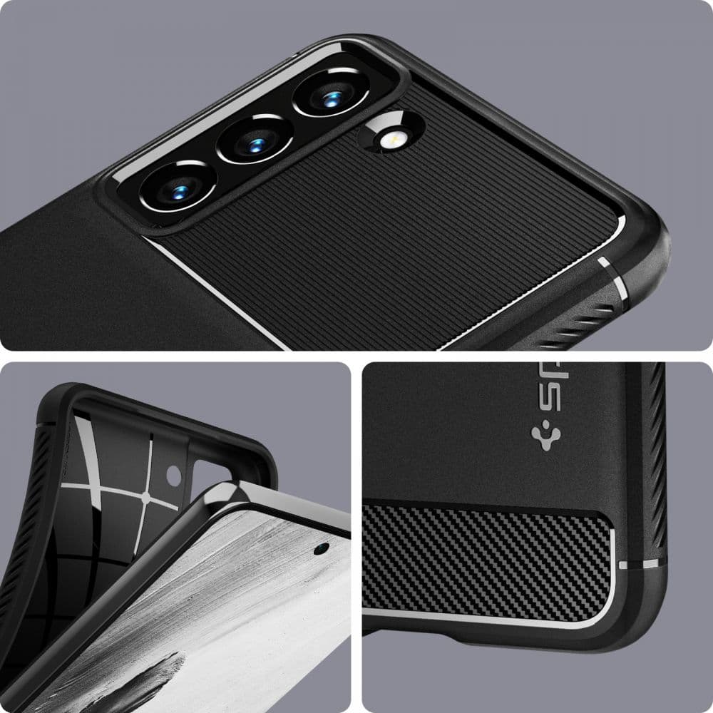 Spigen Rugged Armor ovitek za Samsung Galaxy S21 FE - mat črn 8