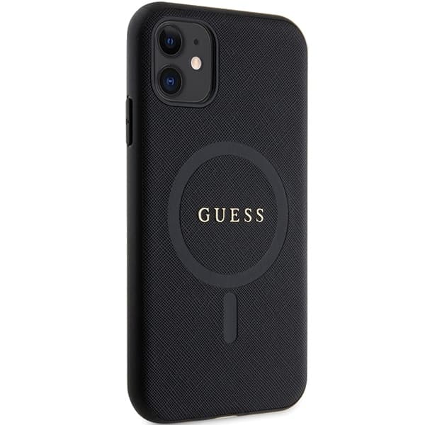 Ovitek Guess Saffiano MagSafe za iPhone 11 / Xr - črn 4