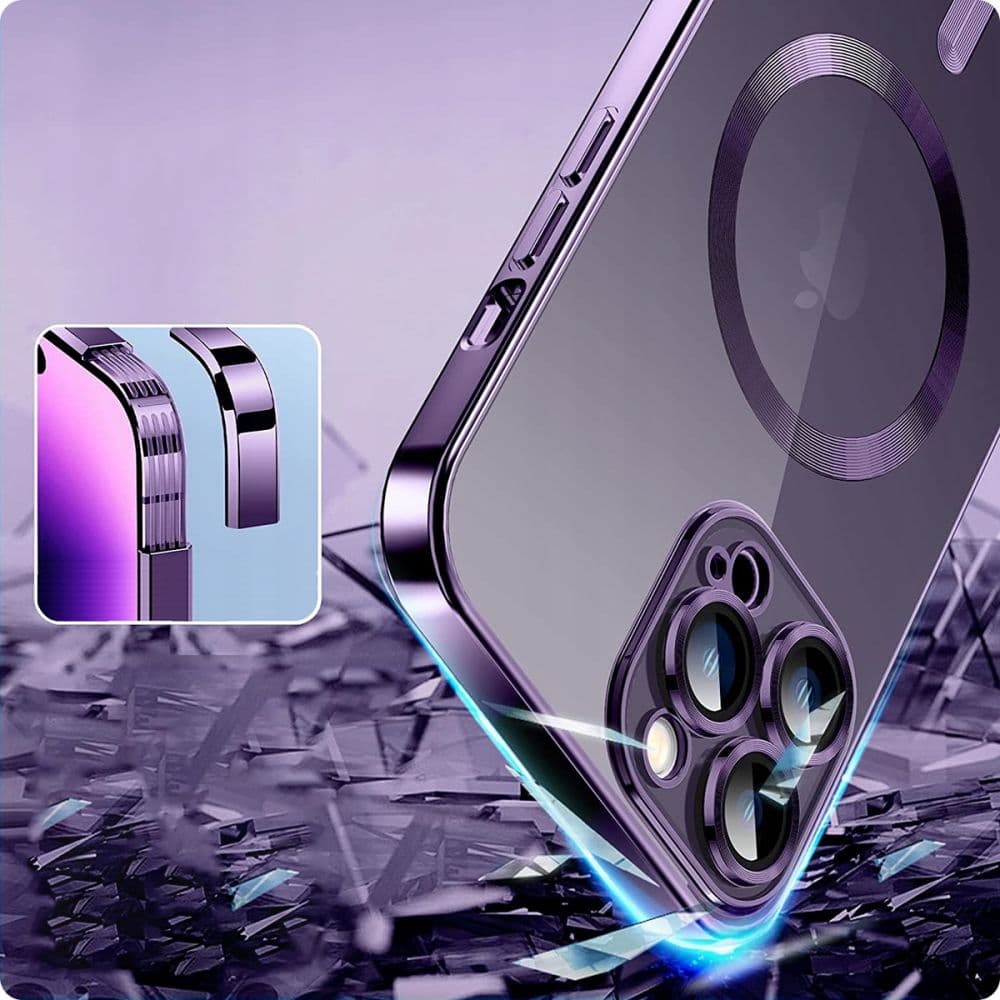 Tech-Protect MagShine Line MagSafe ovitek iPhone 13 - roza 4