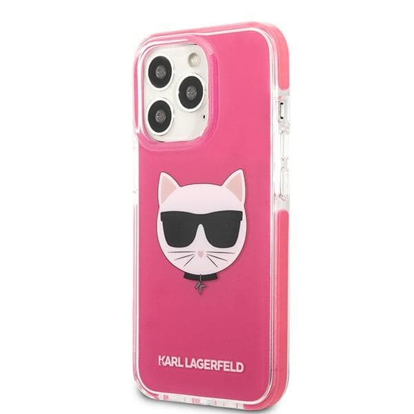 Etui Karl Lagerfeld Choupette Head za iPhone 13 Pro Max - fuksijni 2