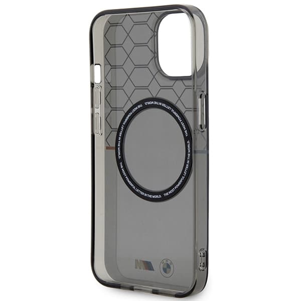 Ovitek BMW Pattern MagSafe za iPhone 14 6.1" siv 7