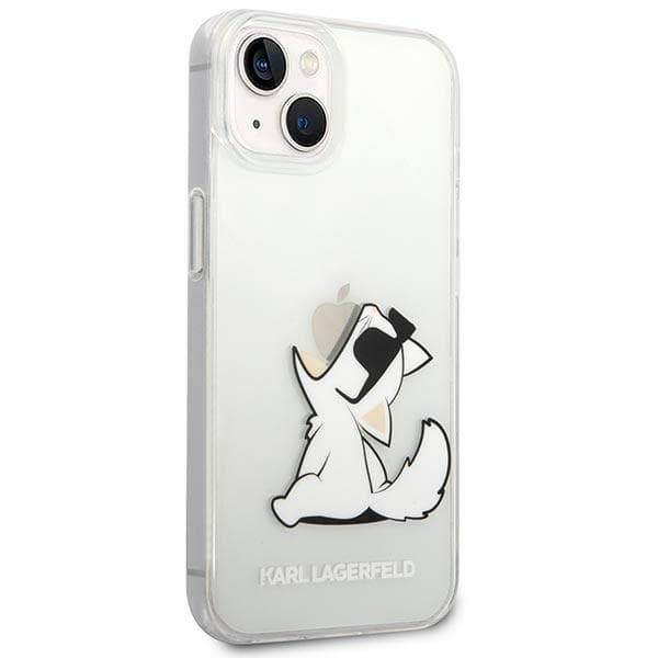 Karl Lagerfeld ovitek za iPhone 14 Plus Choupette Fun, prozoren 4