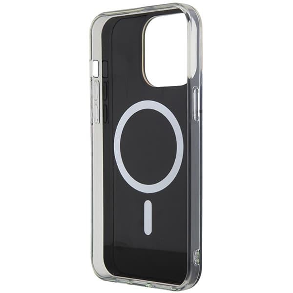 Guess IML Iridescent MagSafe ovitek za iPhone 15 Pro - črna 7